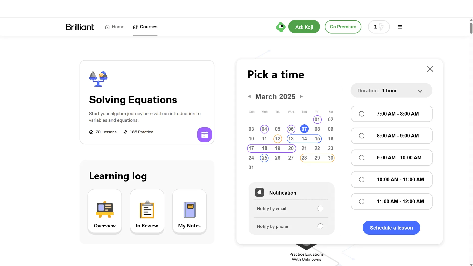 Brilliant redesign screen