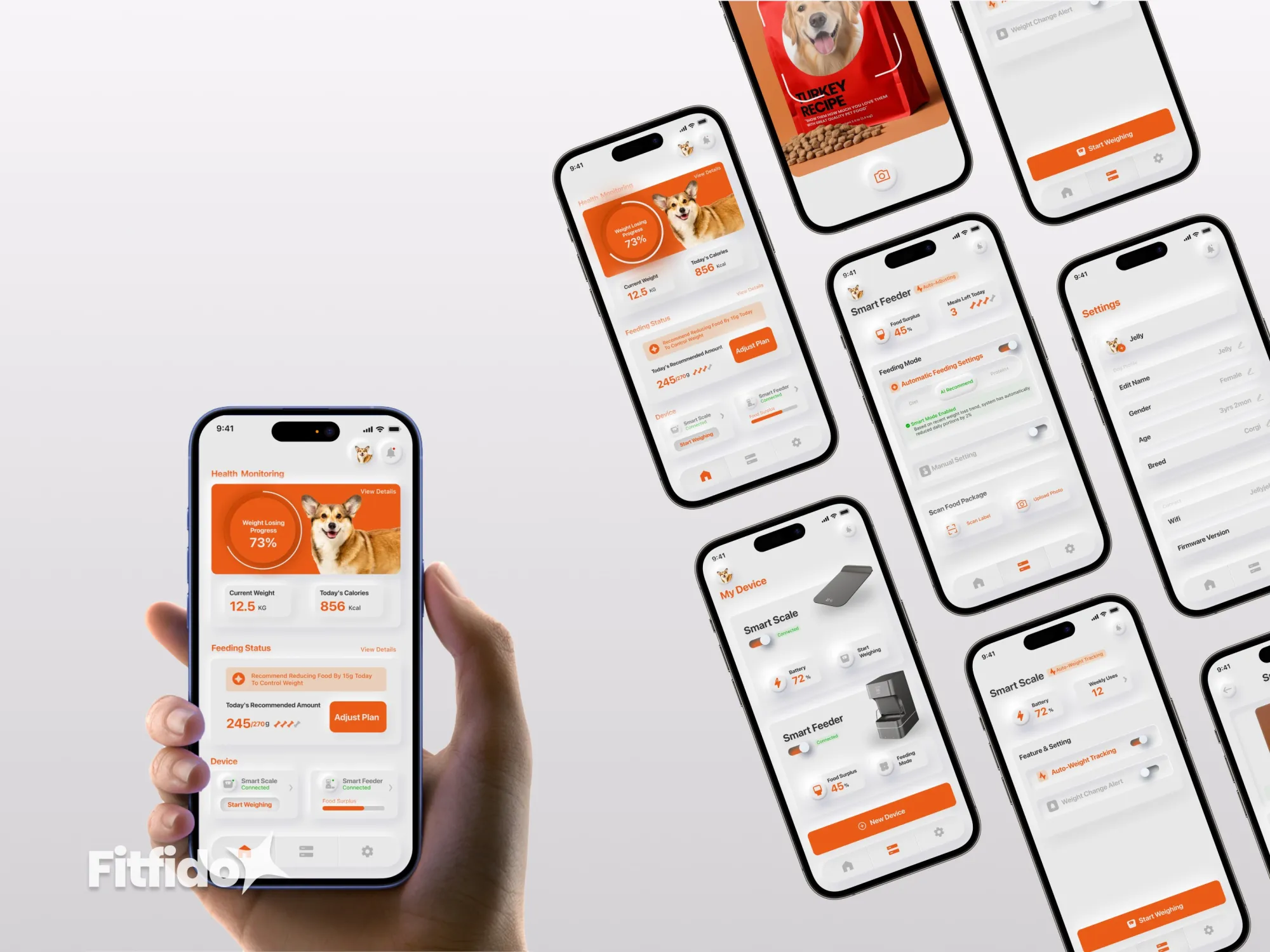 Fitfido app screens