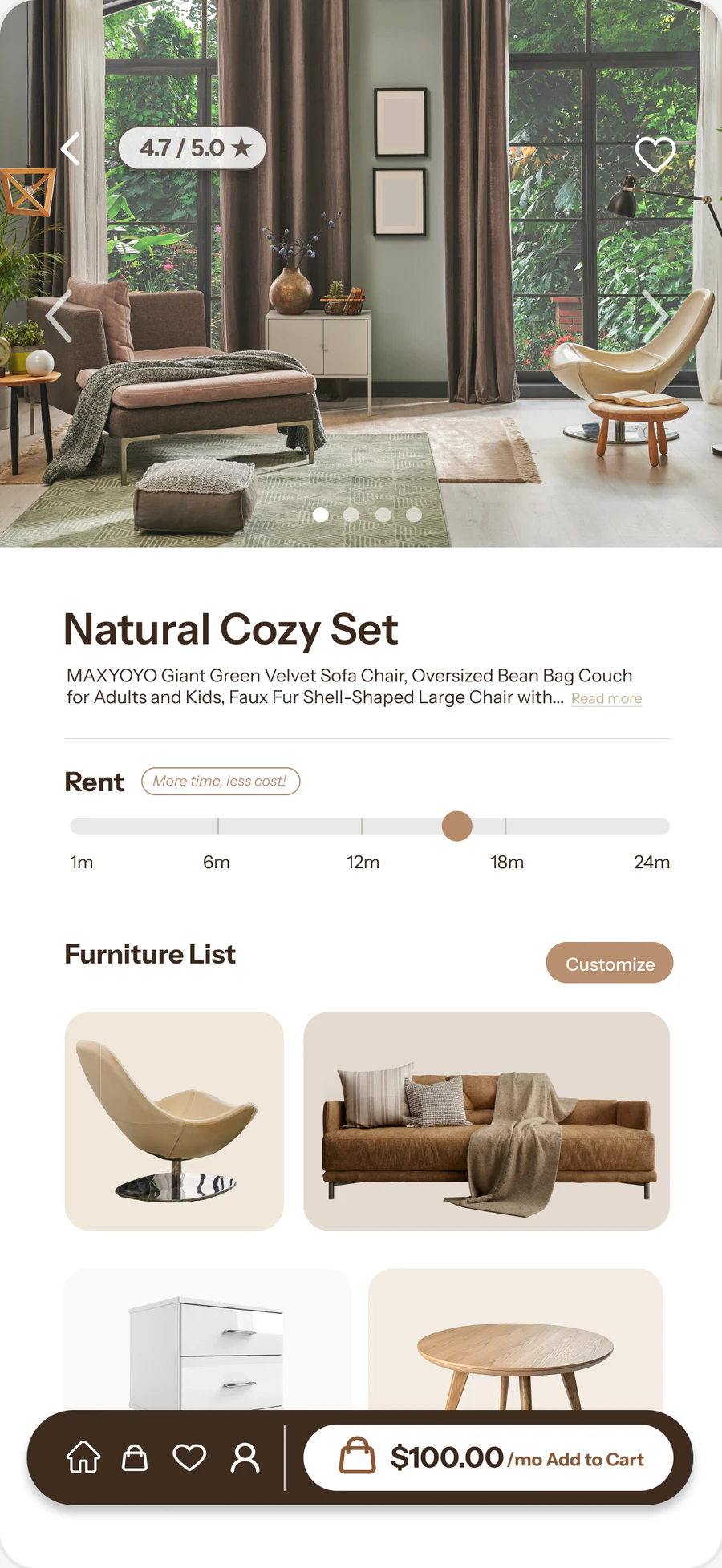 Natural Cozy Set screen